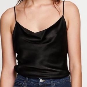 Zara Satin-effect Black Camisole